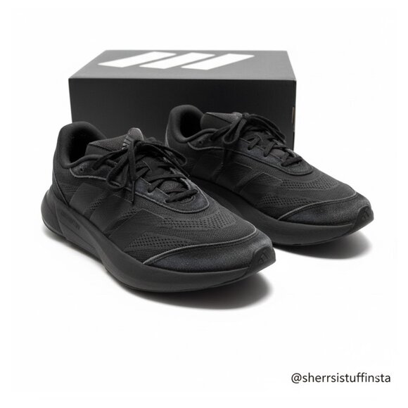 Mens Adidas Lightshift Running Athletic Shoes Suede Mesh 11.5 Black - Picture 16 of 16